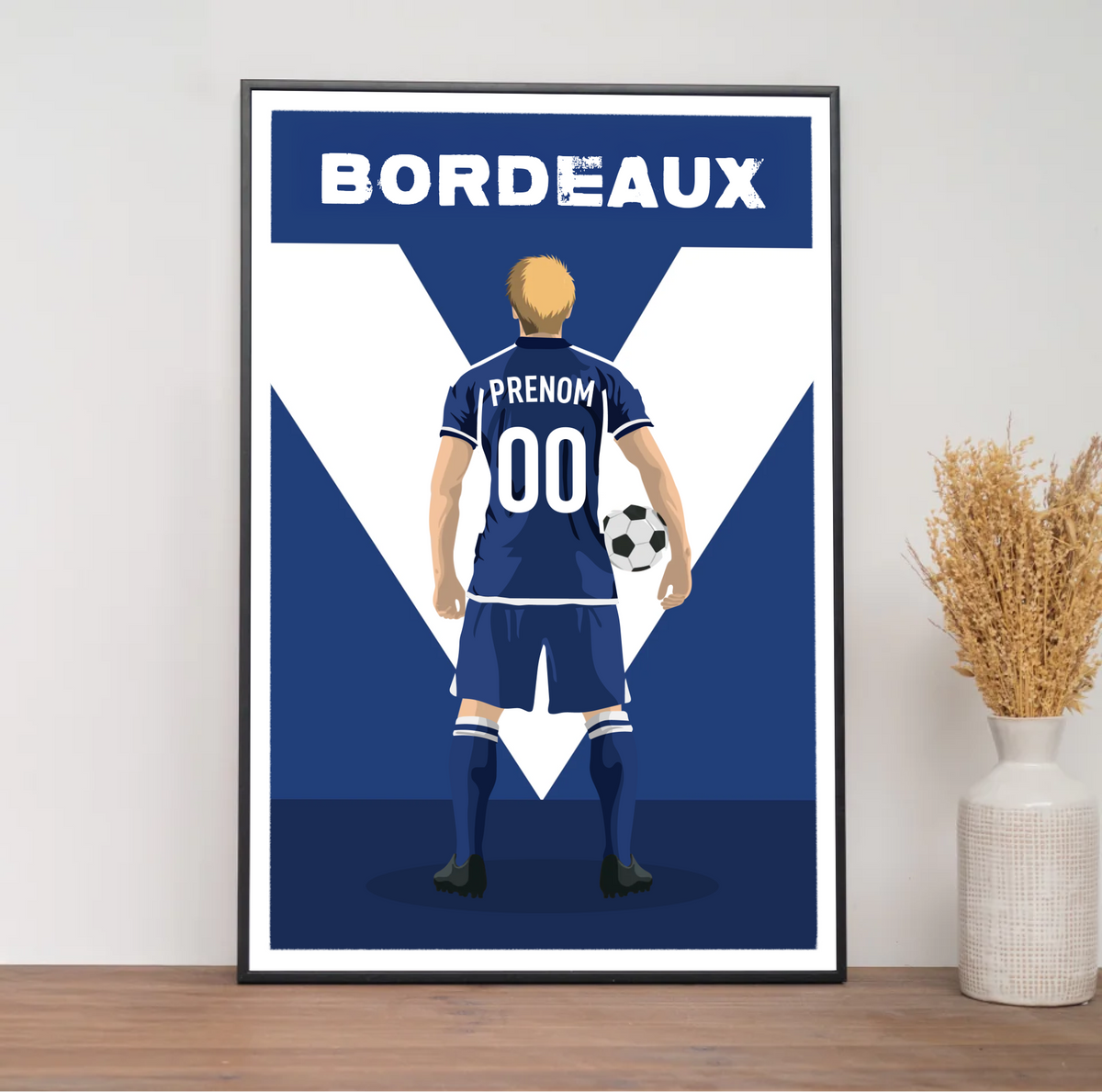 Affiche Foot Bordeaux- Adulte Personnalisé