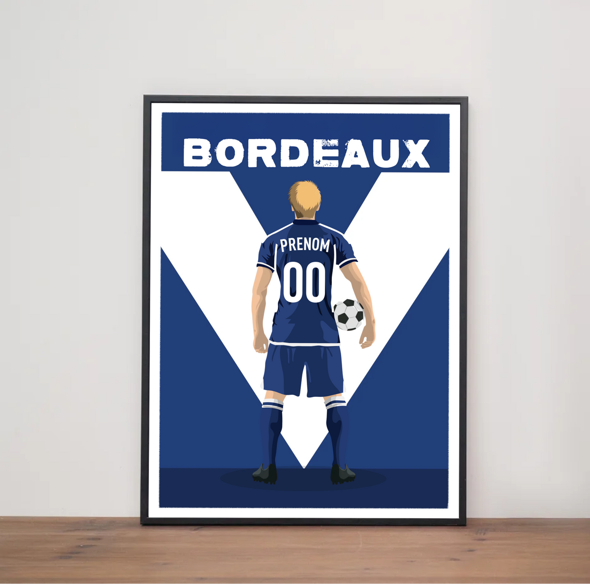 Affiche Foot Bordeaux- Adulte Personnalisé
