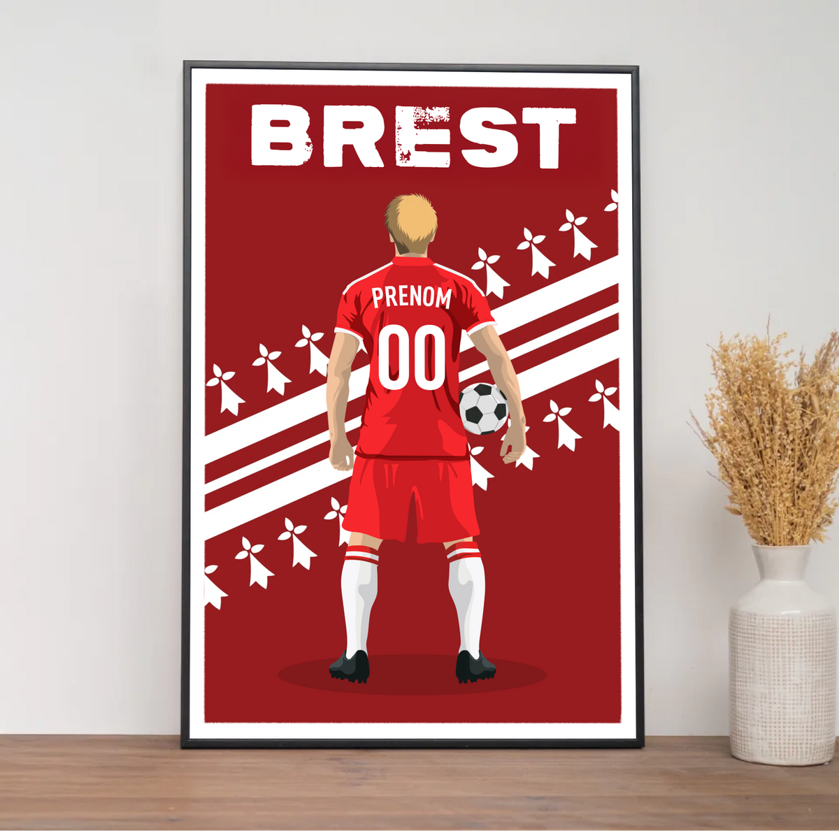 Affiche Foot Brest - Adulte Personnalisé