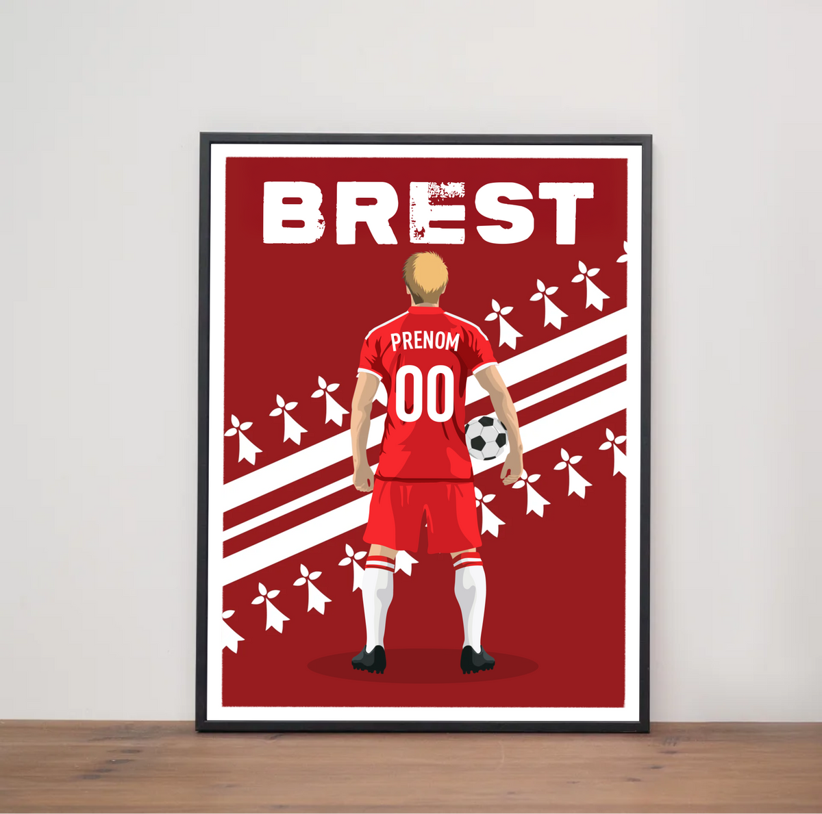 Affiche Foot Brest - Adulte Personnalisé