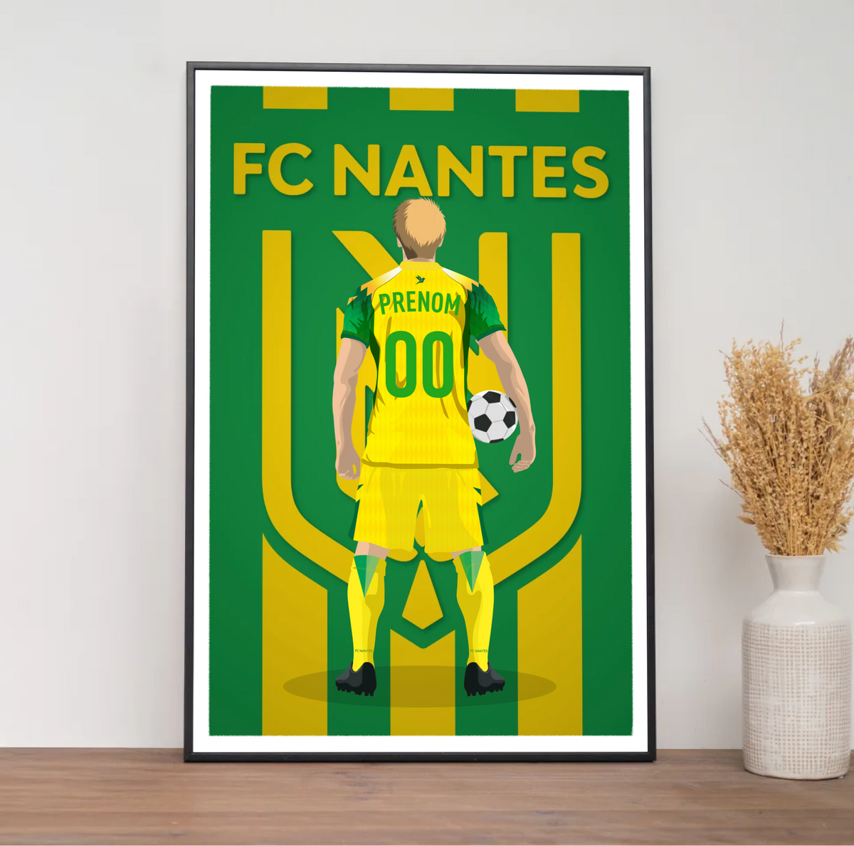 Affiche Foot FC Nantes - Adulte Personnalisé