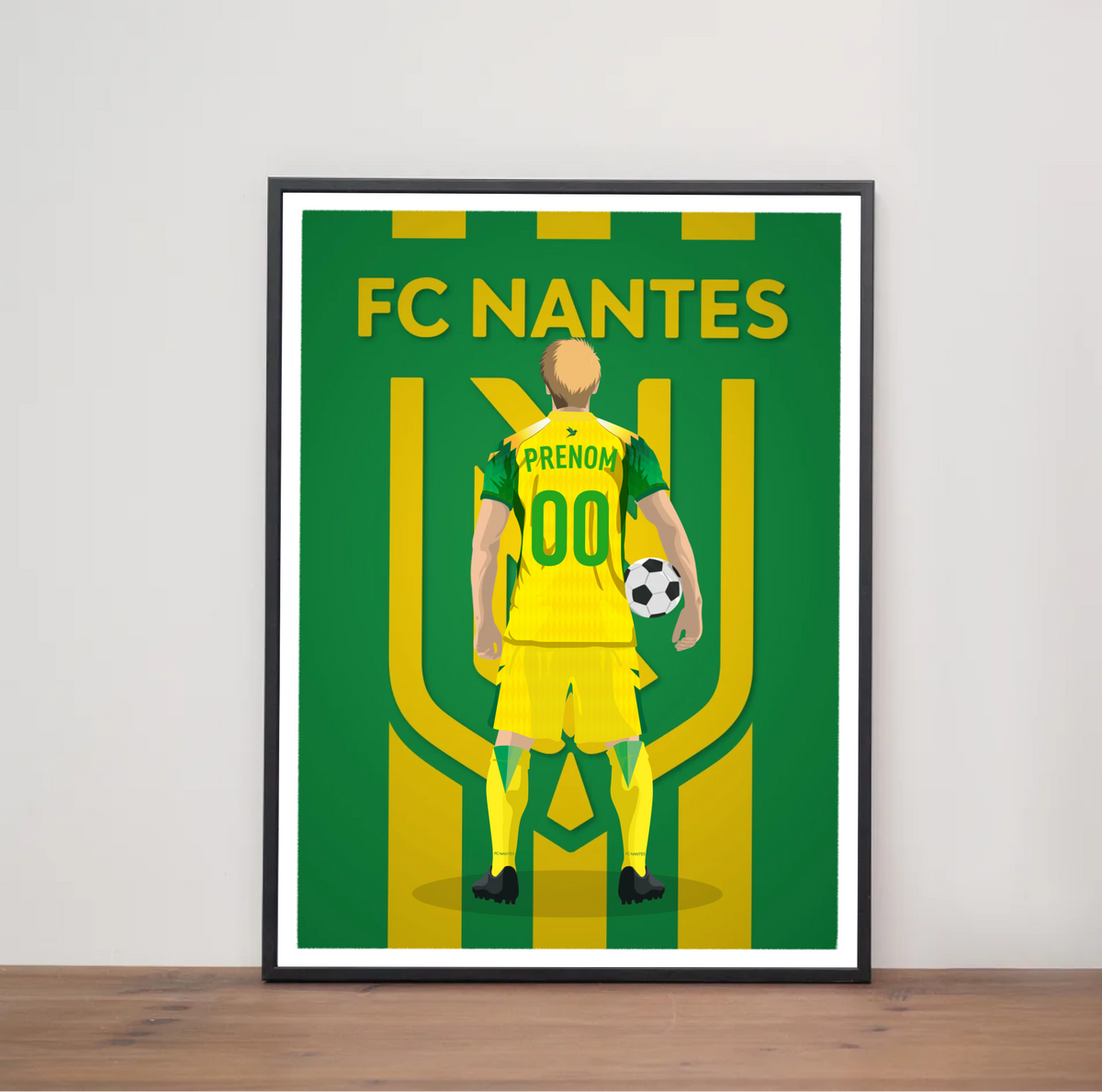 Affiche Foot FC Nantes - Adulte Personnalisé