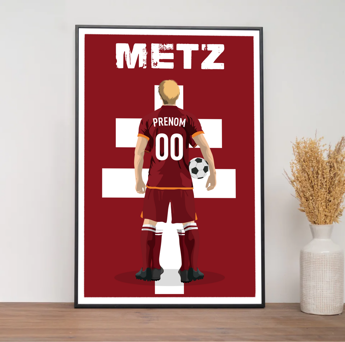 Affiche Foot FC Metz - Adulte Personnalisé