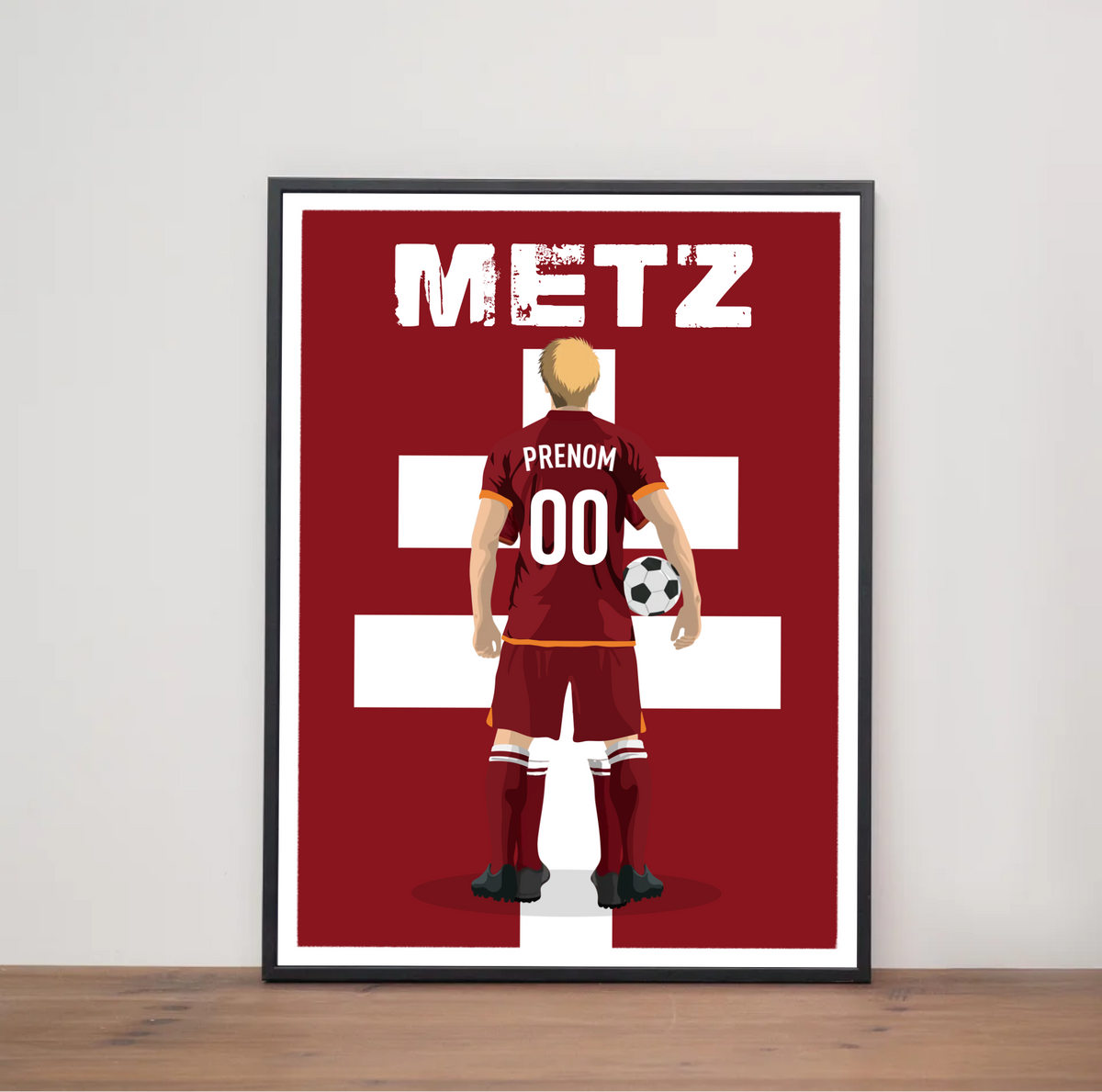 Affiche Foot FC Metz - Adulte Personnalisé