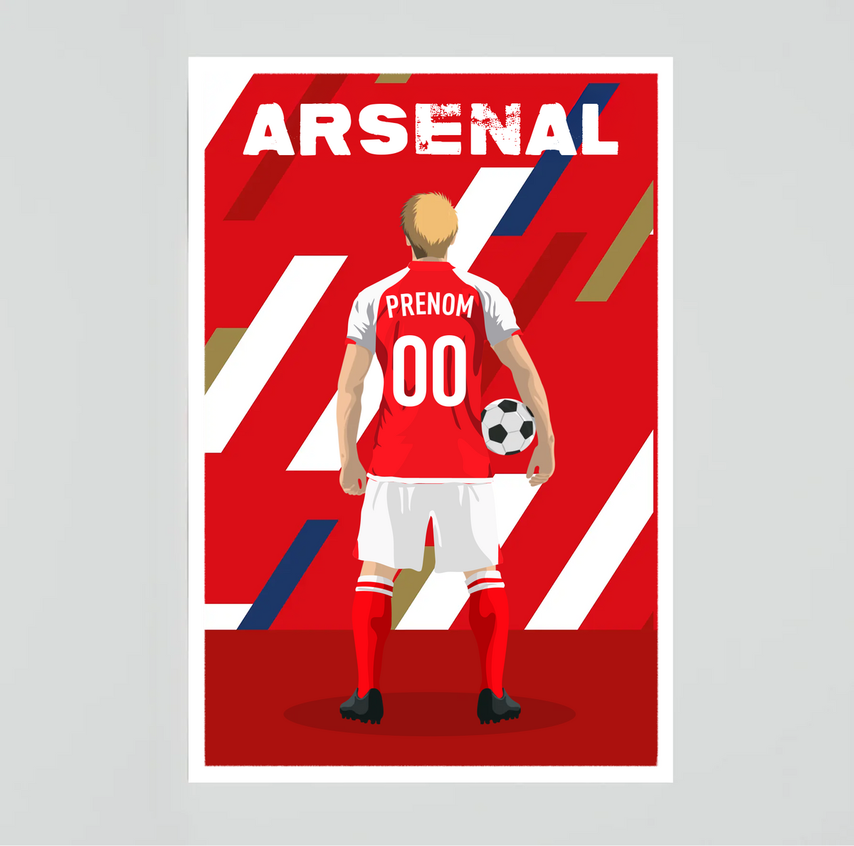 Affiche Foot Arsenal - Adulte Personnalisé
