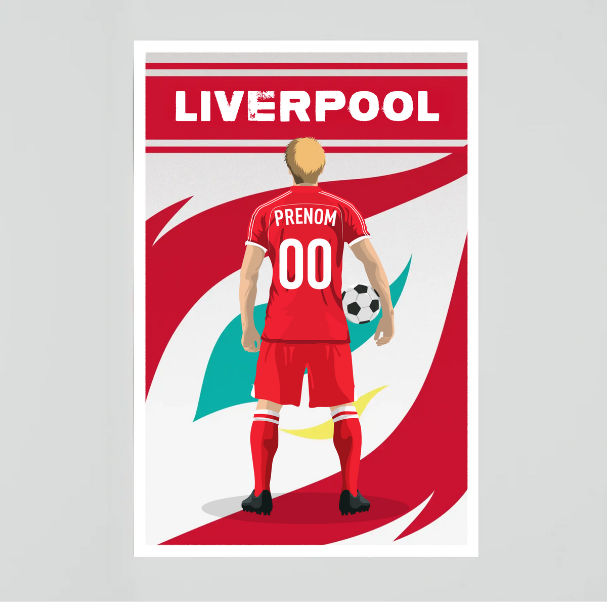 Affiche Foot Liverpool - Adulte Personnalisé