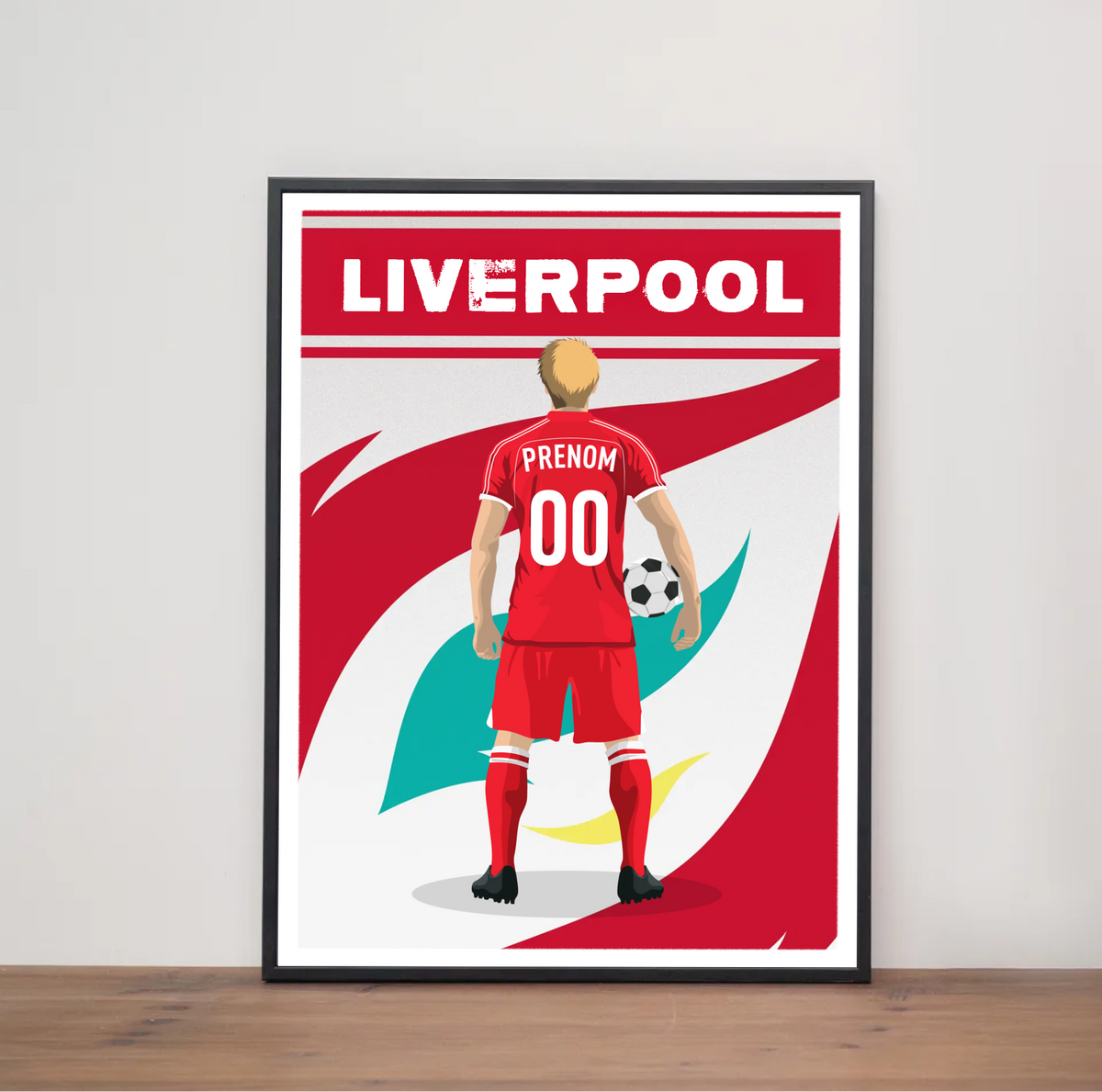 Affiche Foot Liverpool - Adulte Personnalisé