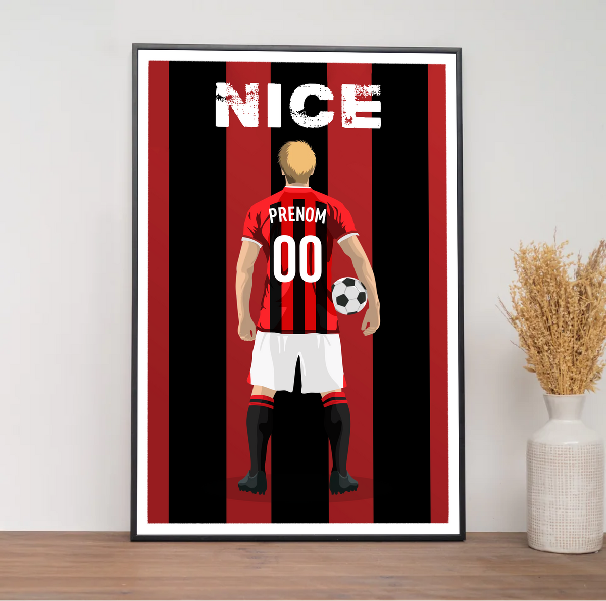 Affiche Foot Nice - Adulte Personnalisé