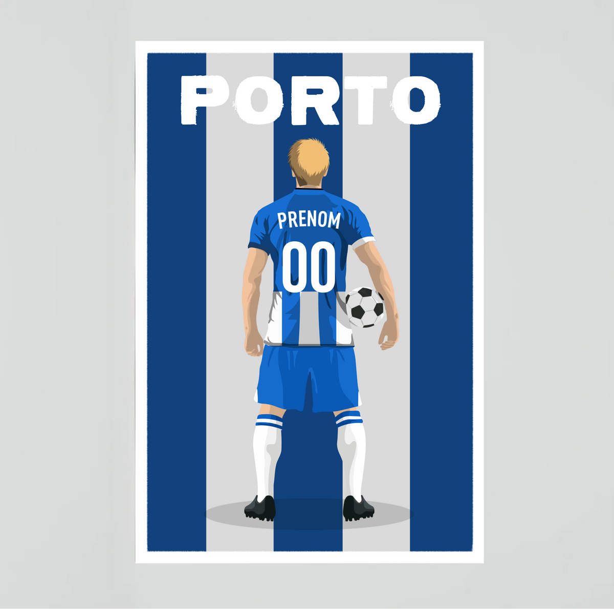 Affiche Foot Porto - Adulte Personnalisé