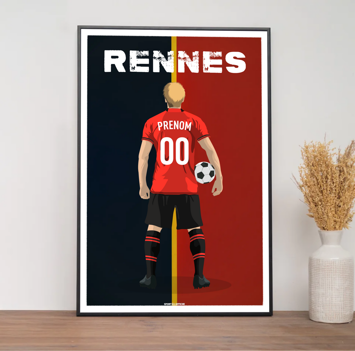 Affiche Foot Rennes - Adulte Personnalisé