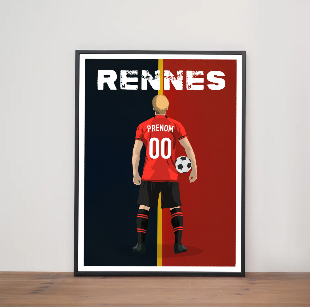 Affiche Foot Rennes - Adulte Personnalisé