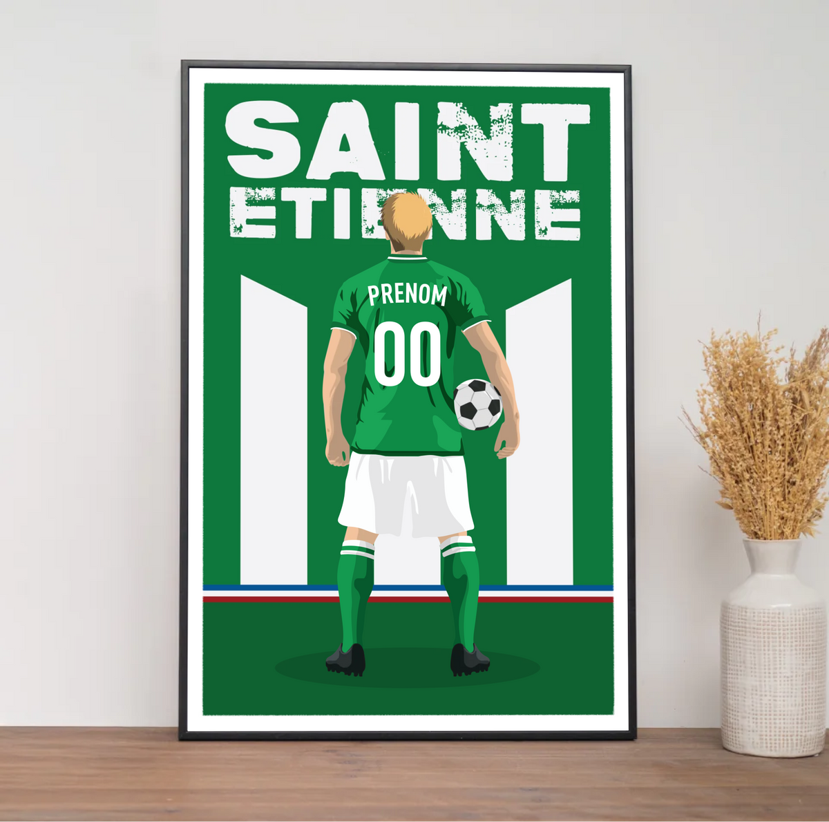 Affiche Foot Saint-Etienne - Adulte Personnalisé