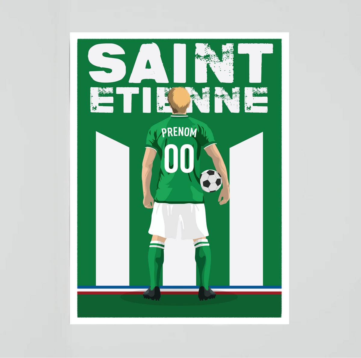 Affiche Foot Saint-Etienne - Adulte Personnalisé