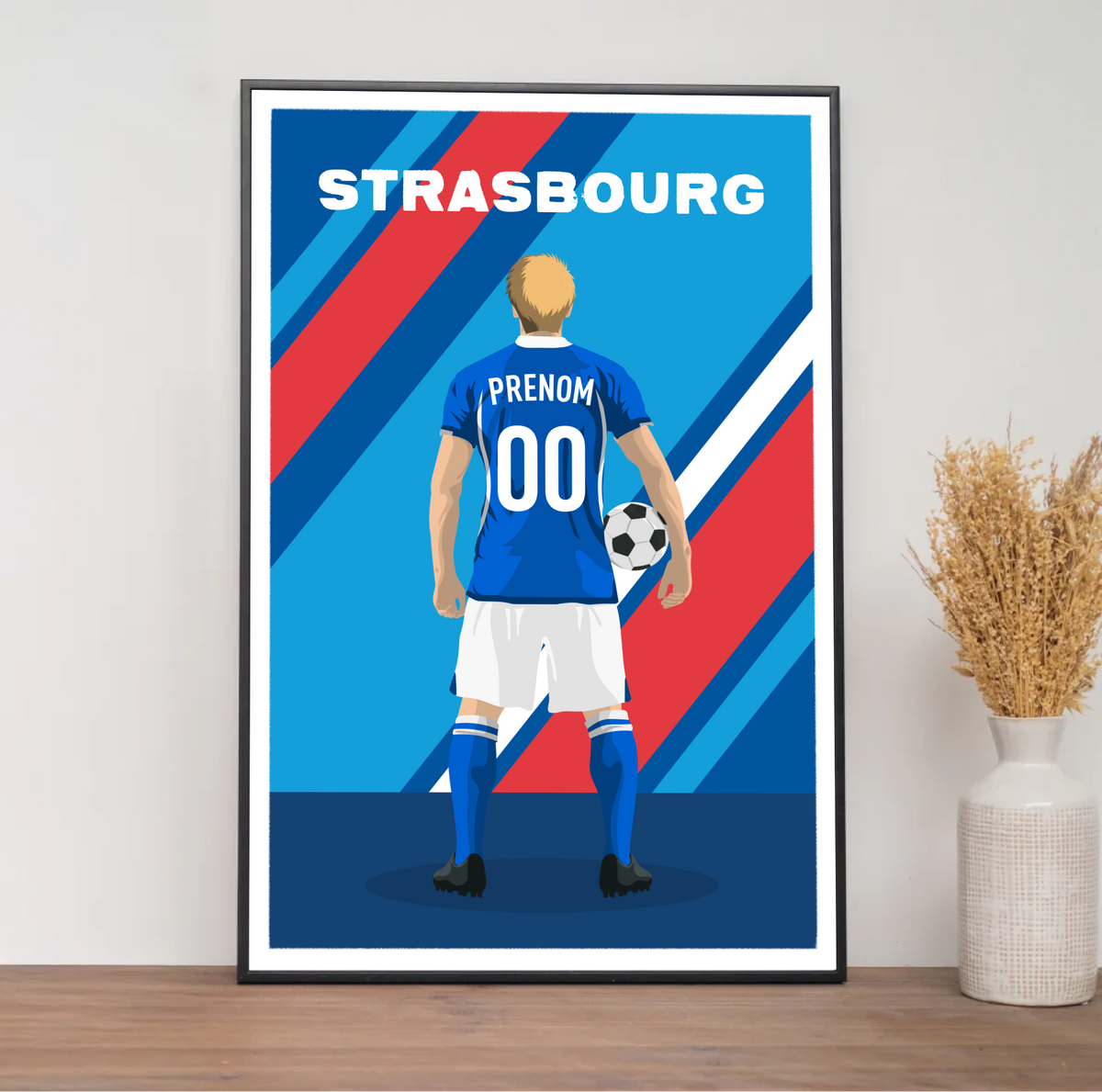 Affiche Foot Strasbourg - Adulte Personnalisé