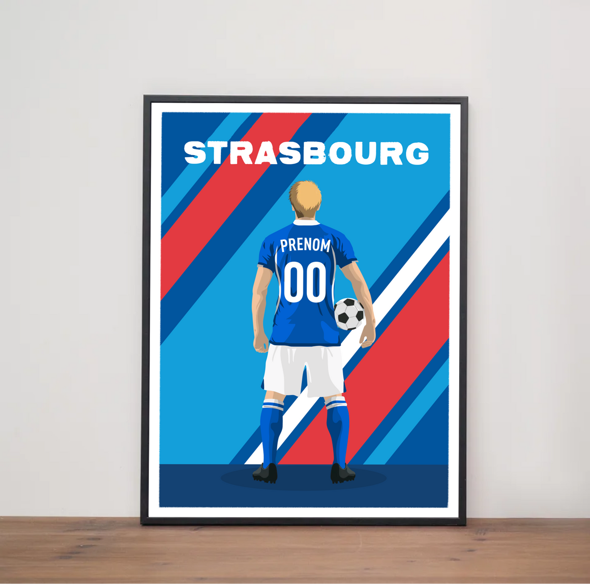 Affiche Foot Strasbourg - Adulte Personnalisé