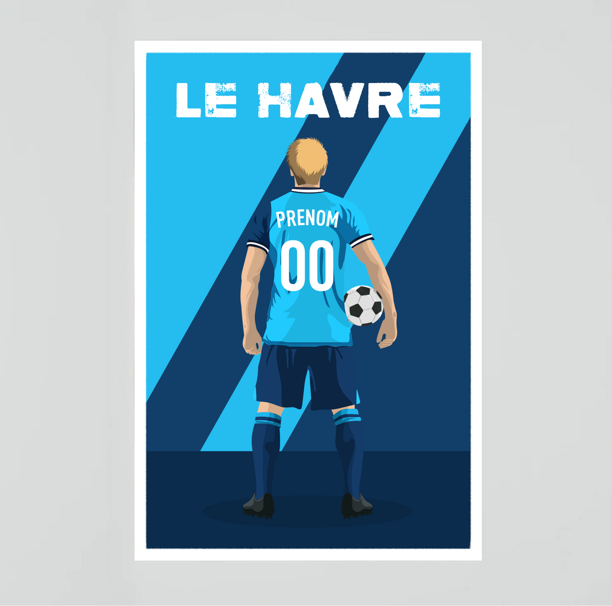 Affiche Foot Le Havre - Adulte Personnalisé