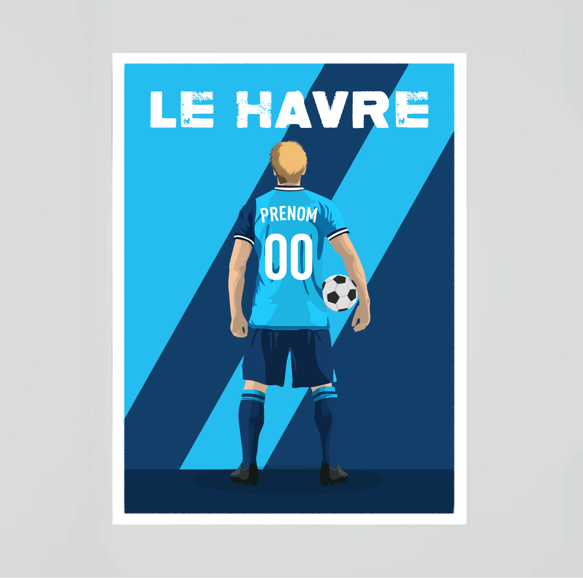 Affiche Foot Le Havre - Adulte Personnalisé