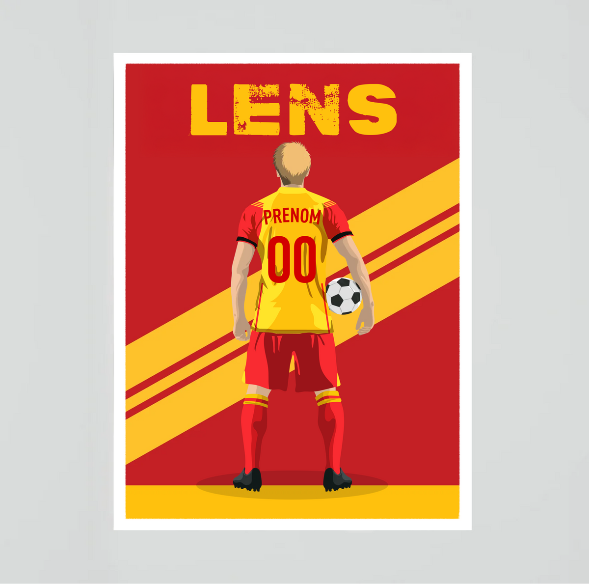 Affiche Foot Lens - Adulte Personnalisé