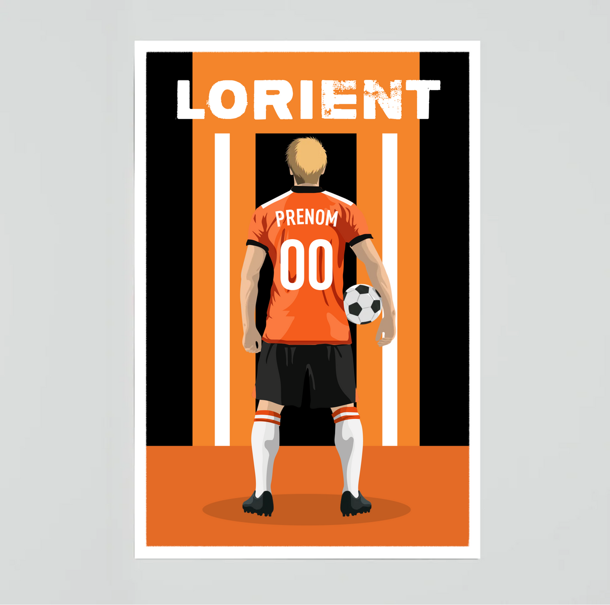 Affiche Foot Lorient - Adulte Personnalisé