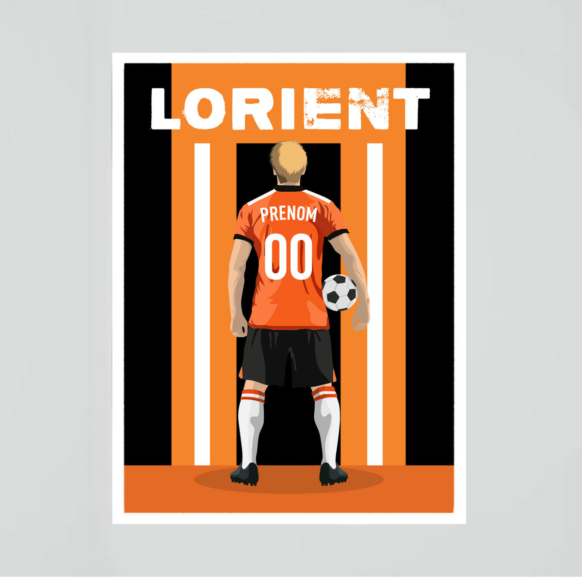 Affiche Foot Lorient - Adulte Personnalisé