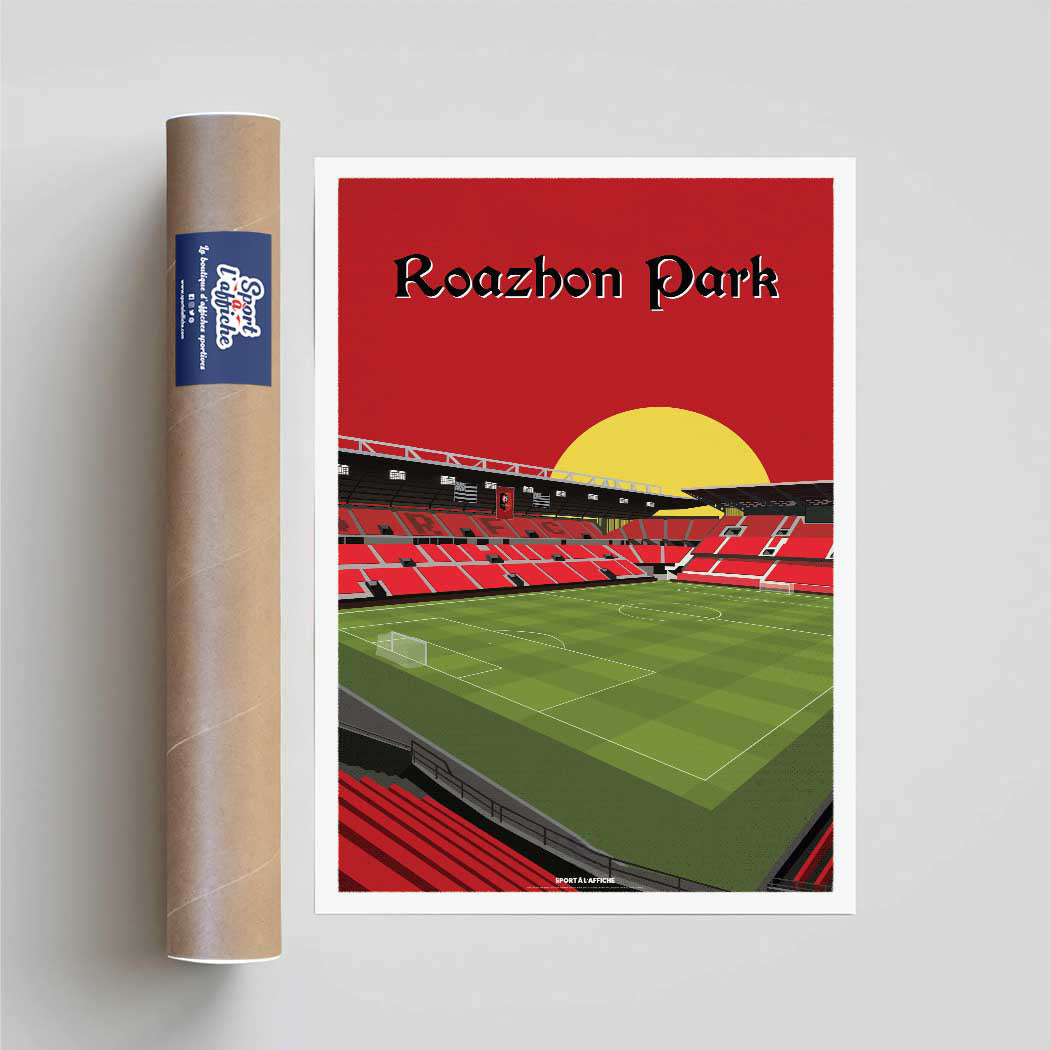 Affiche Stade foot Rennes - Roazhon Park