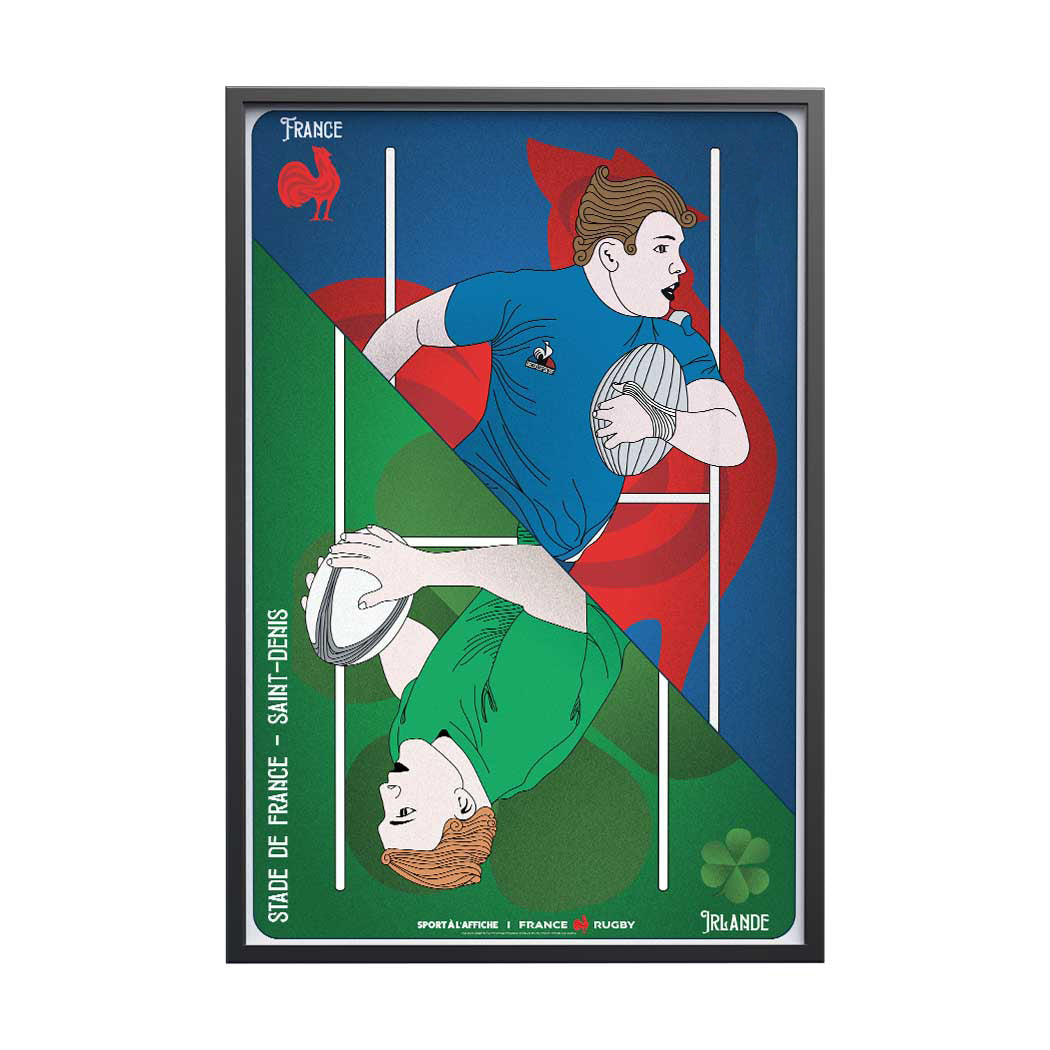 Affiche XV de France – Irlande