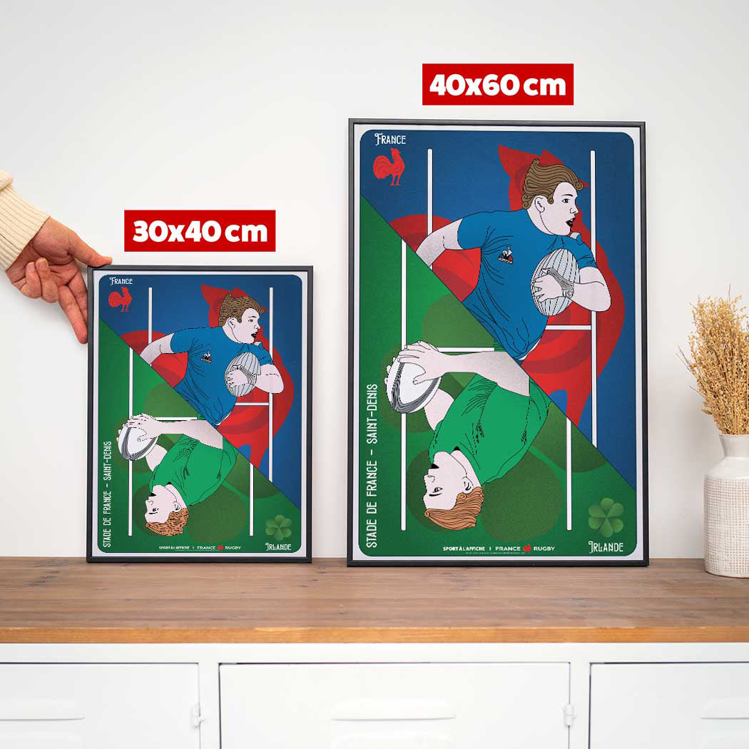 Affiche XV de France – Irlande