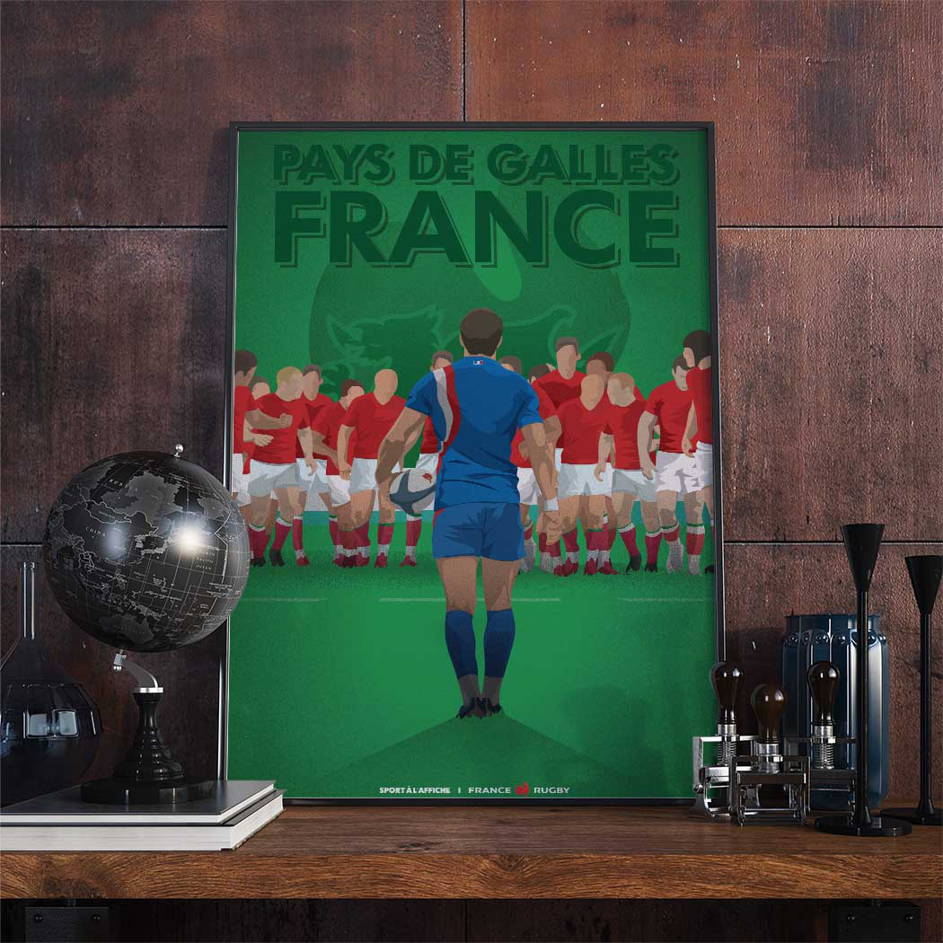Affiche XV de France - Pays de Galles