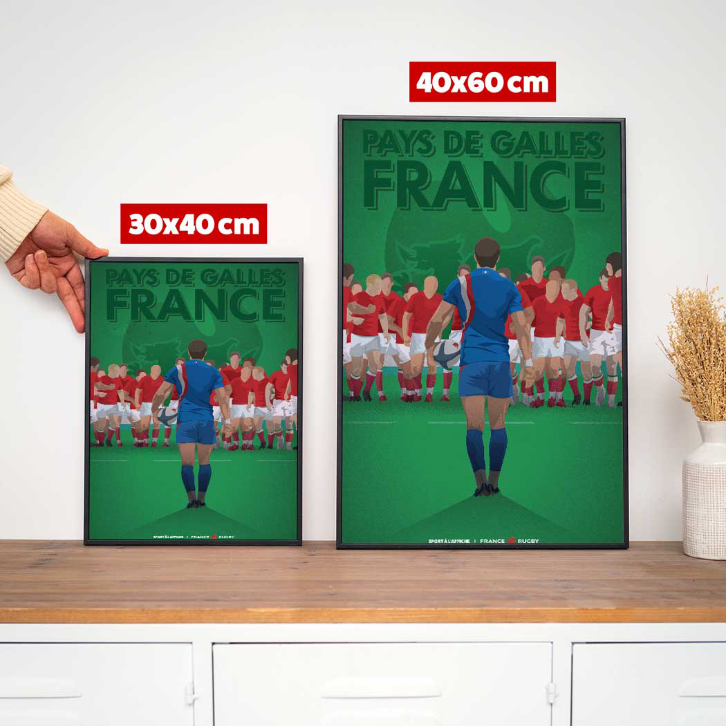 Affiche XV de France - Pays de Galles