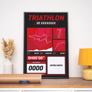 Affiche Triathlon Personnalisé - Votre course sur mesure