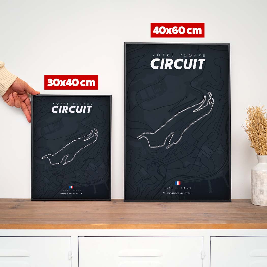 Affiche Auto-Moto - Circuit Personnalisé