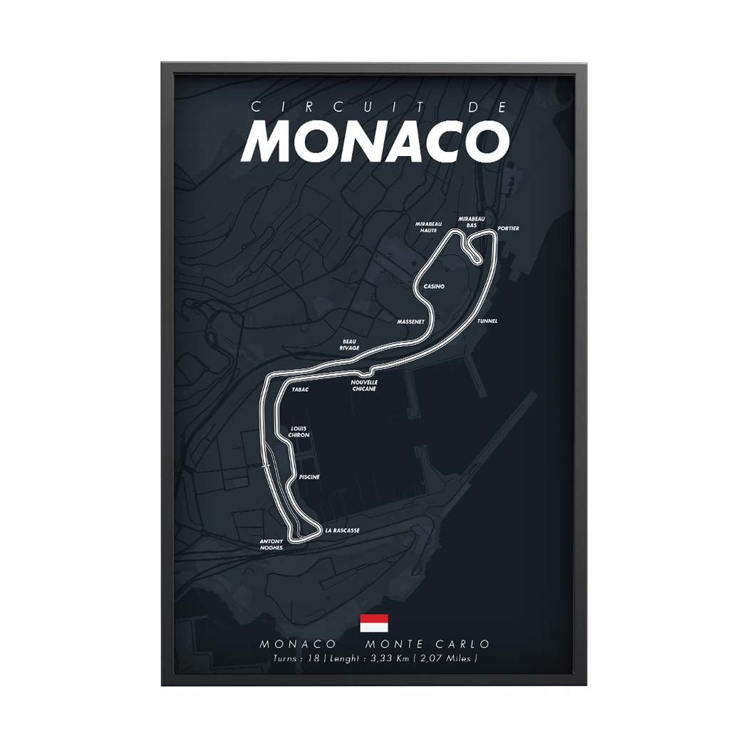 Affiche F1 - Circuit Monaco