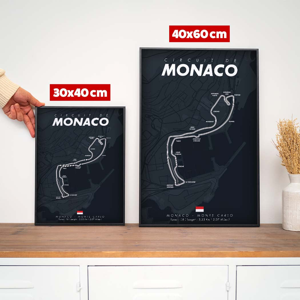 Affiche F1 - Circuit Monaco
