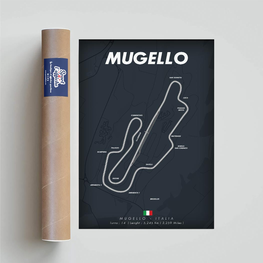 Affiche Moto - Circuit Mugello