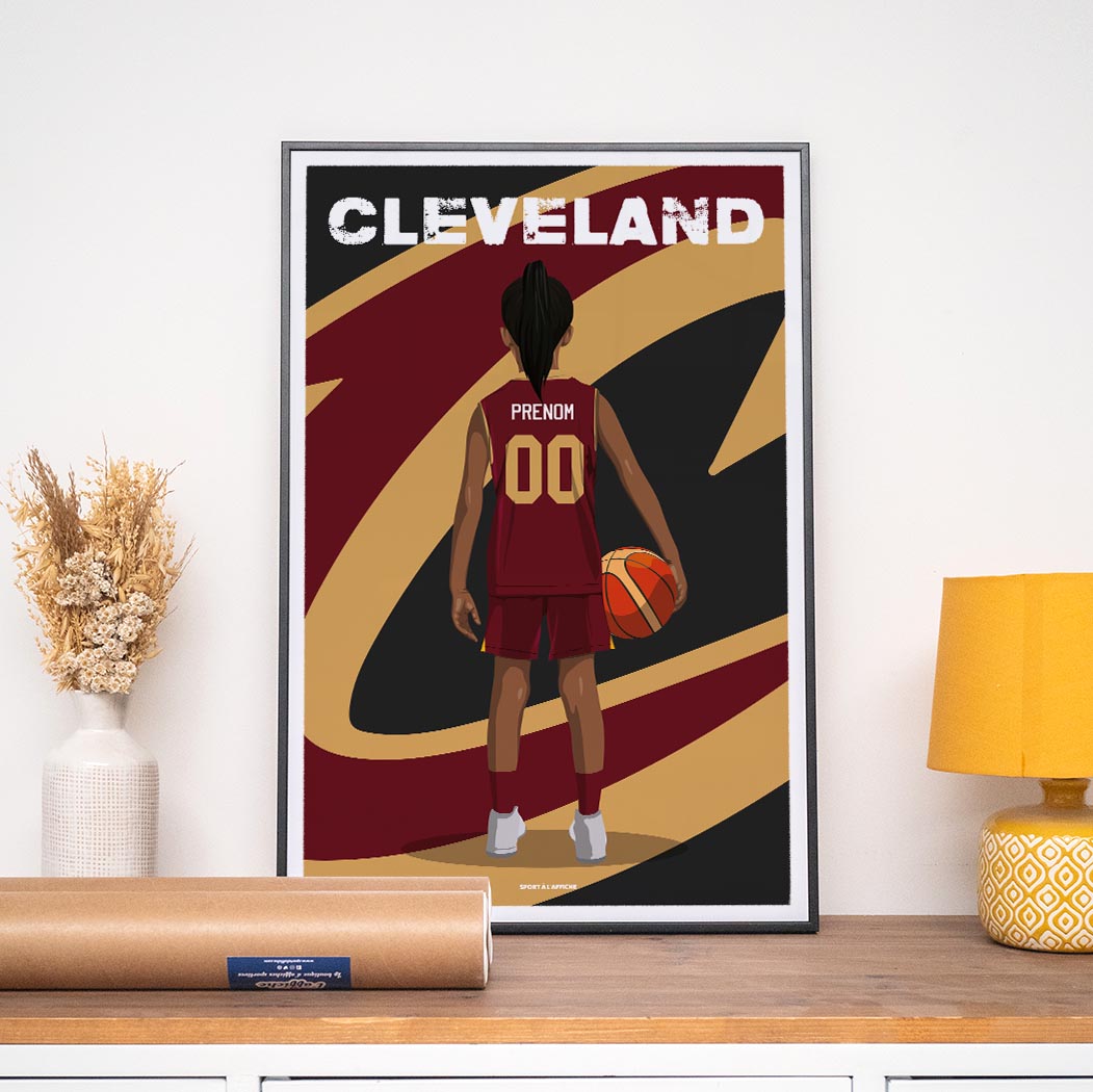 Affiche Basket Cleveland - Enfant Personnalisé