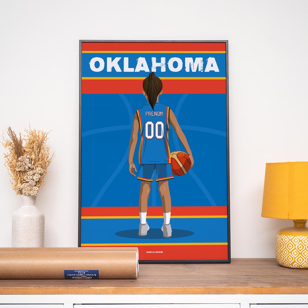 Affiche Basket Oklahoma - Enfant Personnalisé