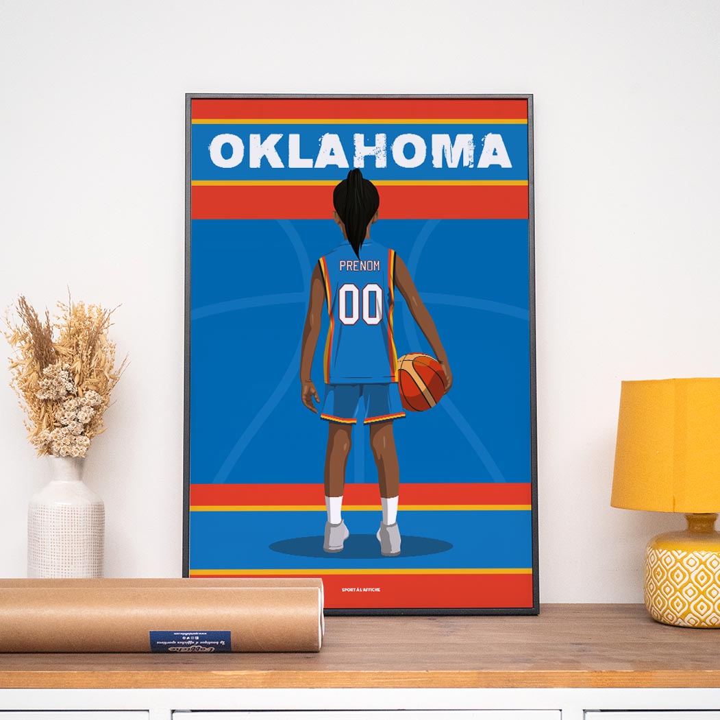 Affiche Basket Oklahoma - Enfant Personnalisé