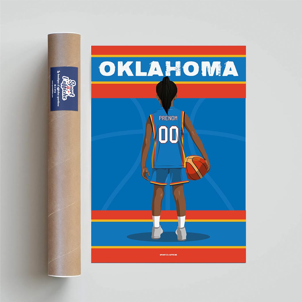 Affiche Basket Oklahoma - Enfant Personnalisé