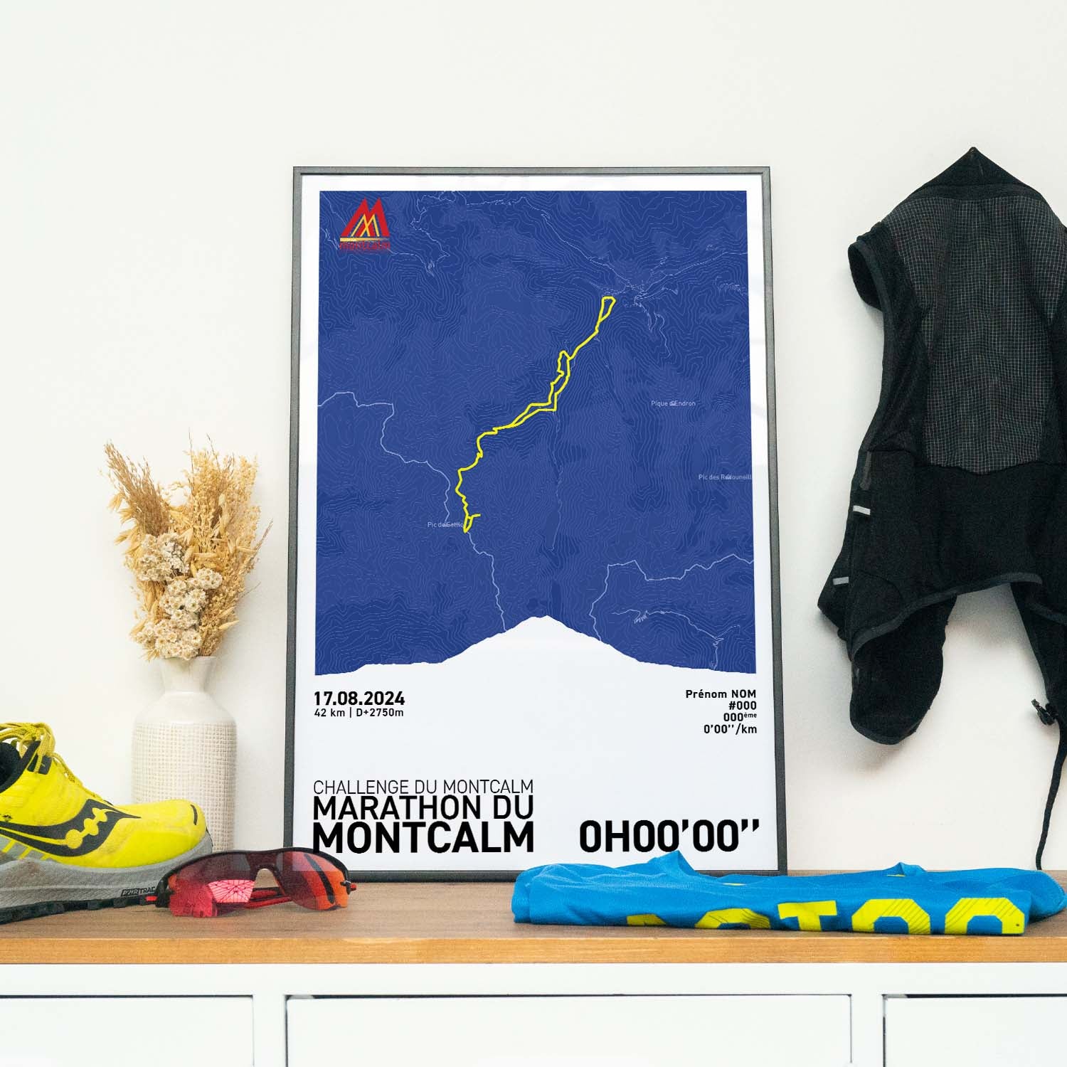 Affiche Running - Challenge du Montcalm - Marathon du Montcalm