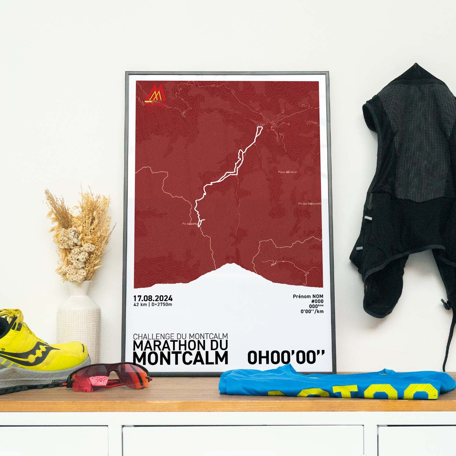 Affiche Running - Challenge du Montcalm - Marathon du Montcalm