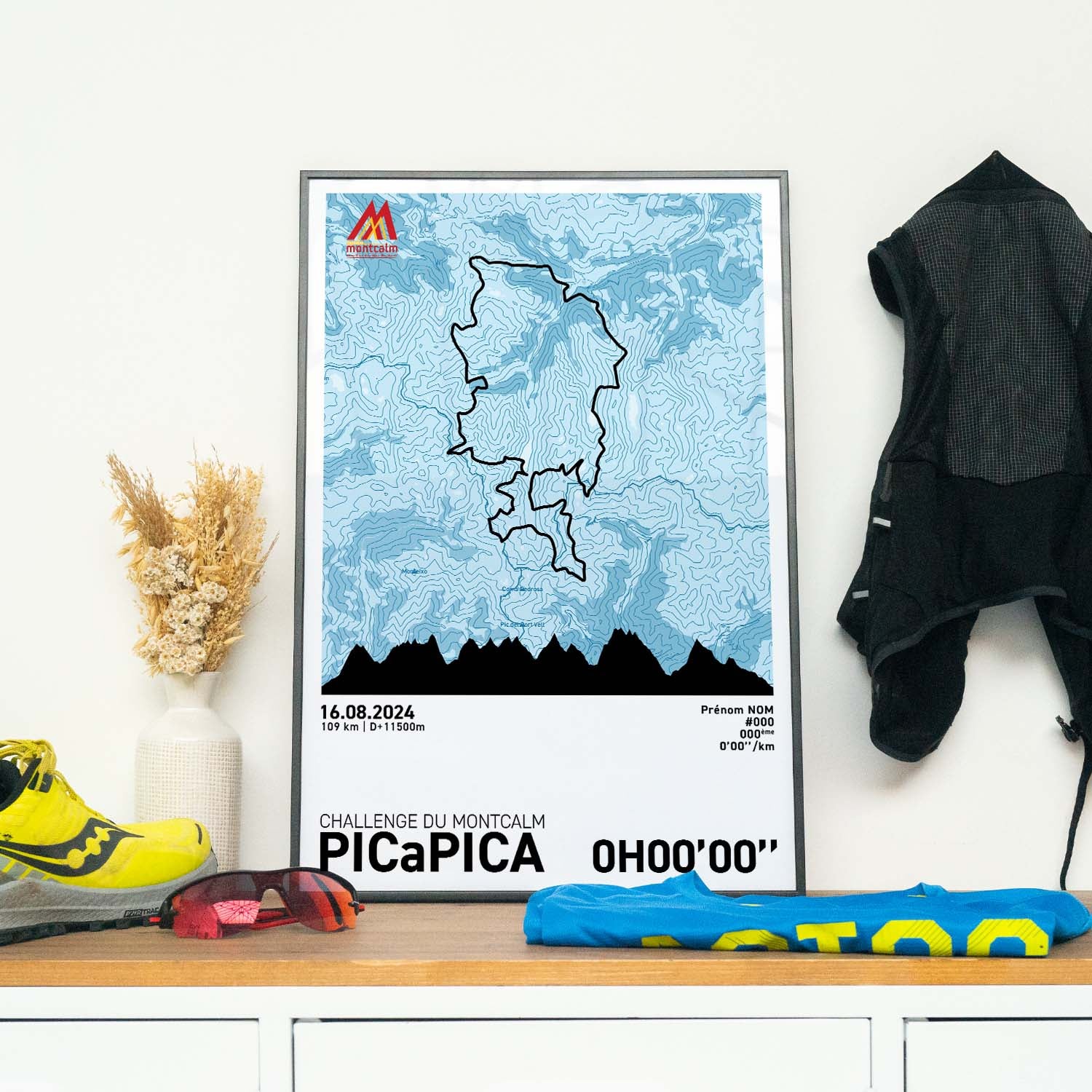 Affiche Running - Challenge du Montcalm - PICaPICA