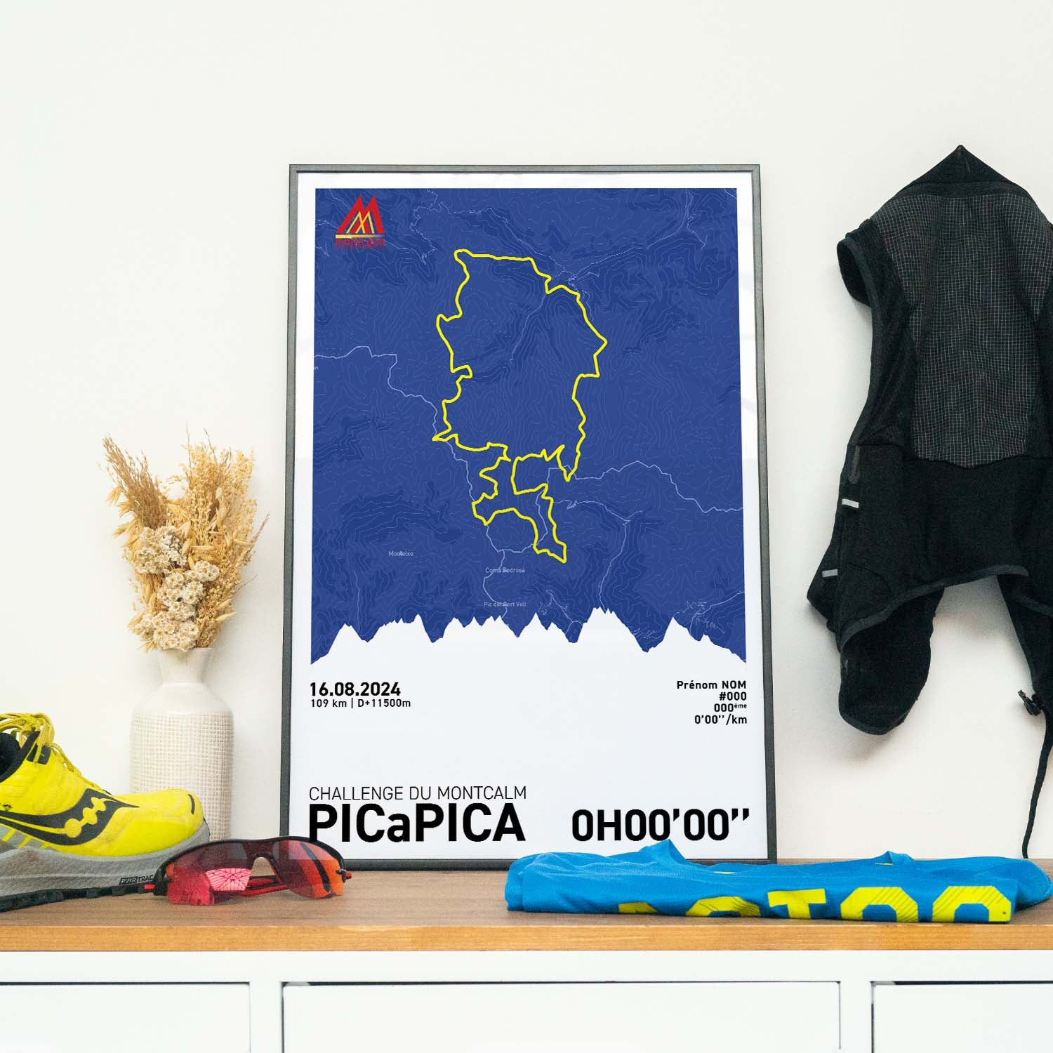 Affiche Running - Challenge du Montcalm - PICaPICA