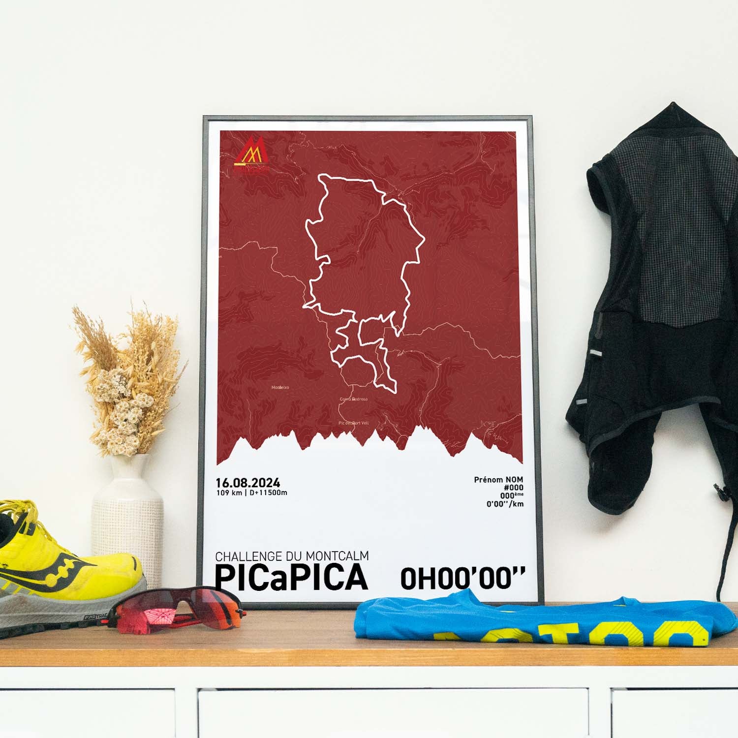 Affiche Running - Challenge du Montcalm - PICaPICA