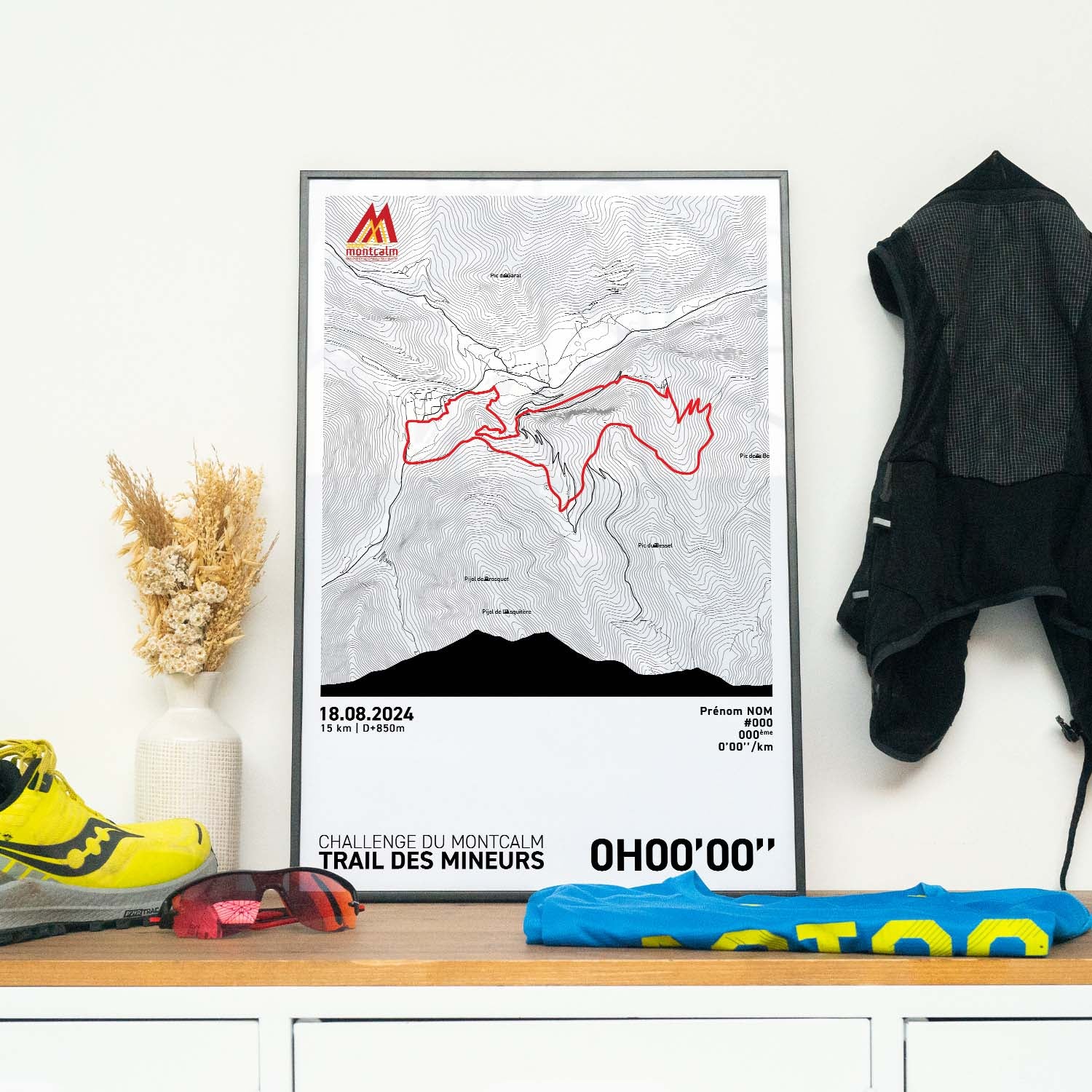 Affiche Running - Challenge du Montcalm - Trail des Mineurs