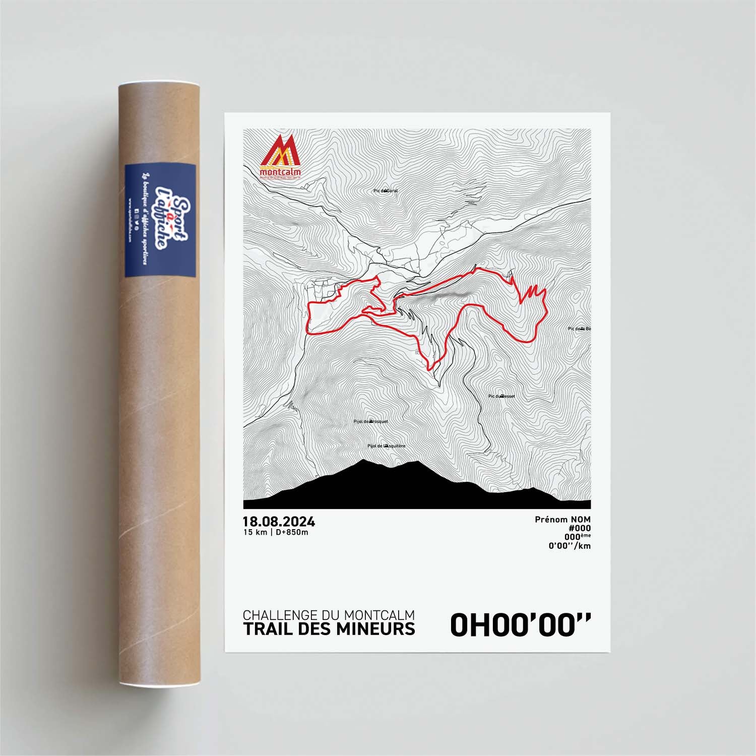 Affiche Running - Challenge du Montcalm - Trail des Mineurs