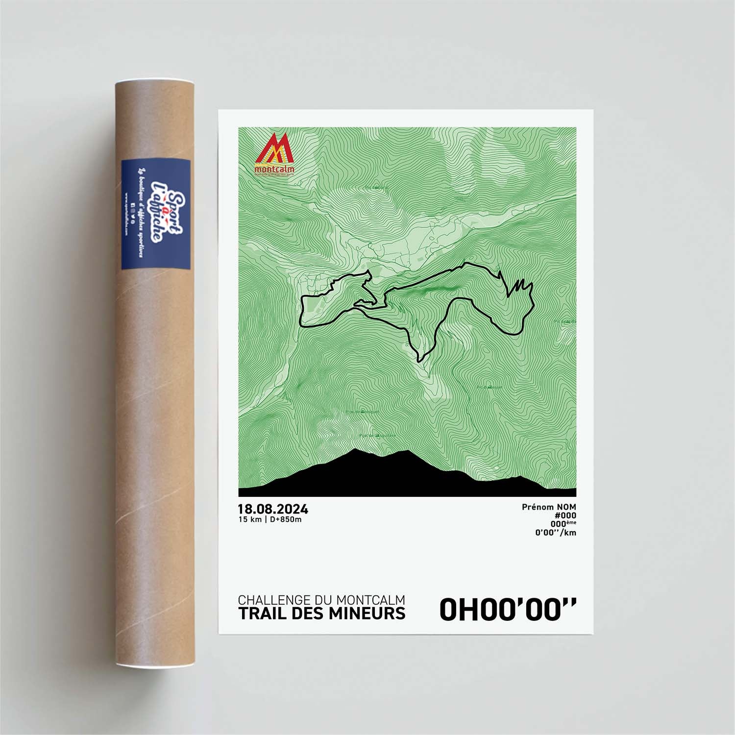 Affiche Running - Challenge du Montcalm - Trail des Mineurs
