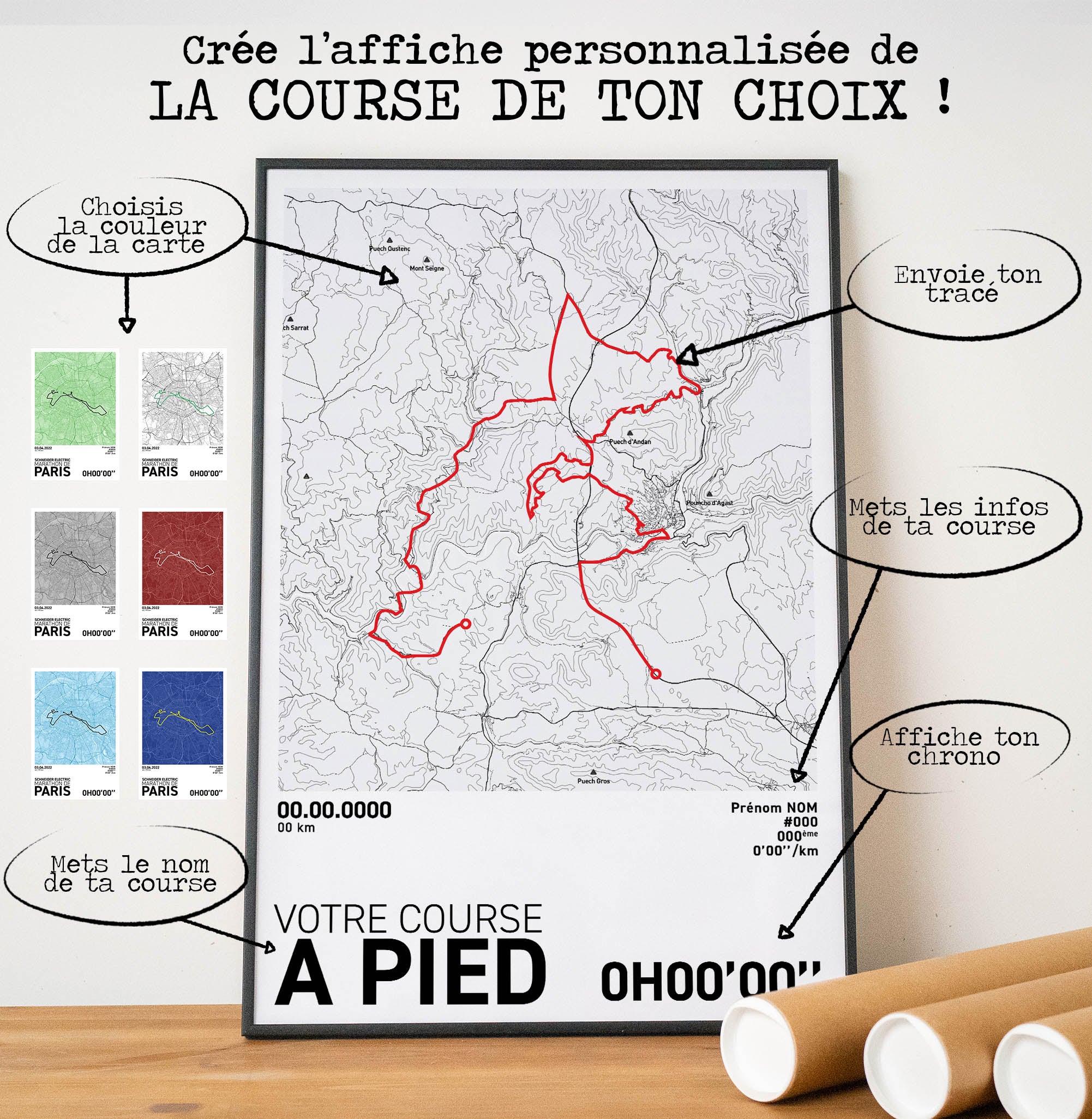 Affiche Running - Votre Course à Pied Personnalisée