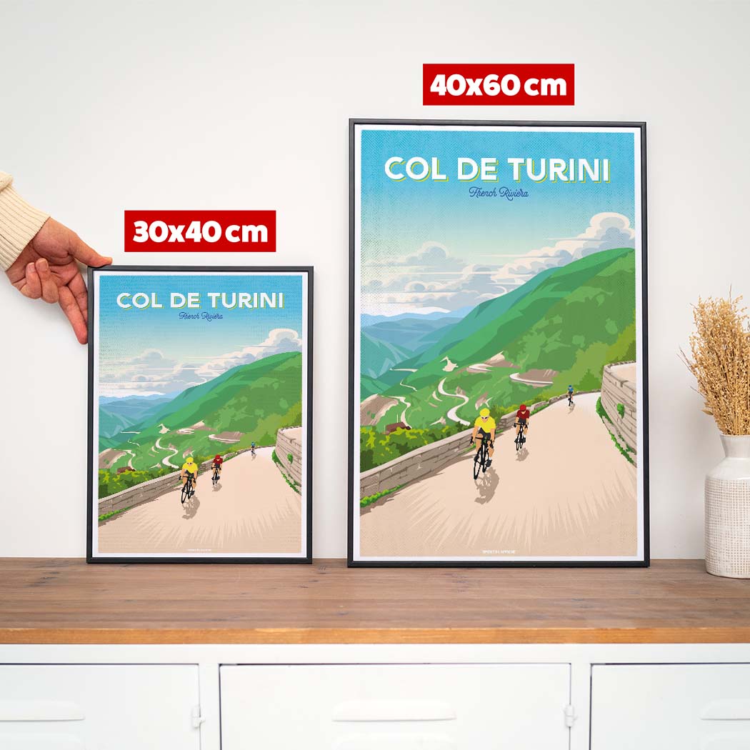 Affiche Cyclisme - Col du Turini