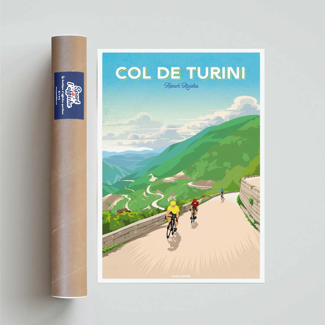 Affiche Cyclisme - Col du Turini