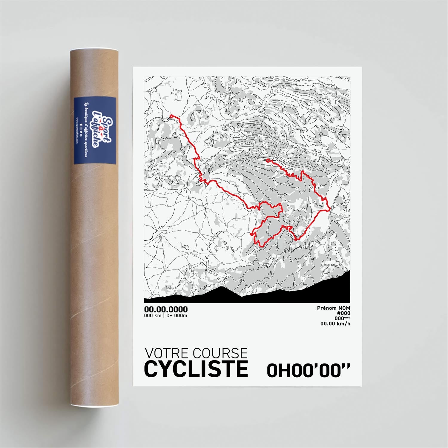 Affiche Cyclisme - Votre Course Personnalisée